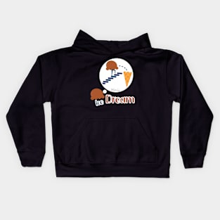 Funny Ice Cream Or Ice Dream ? Mimiw Kids Hoodie